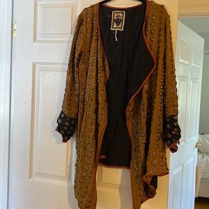 Free people crossed coin jacket